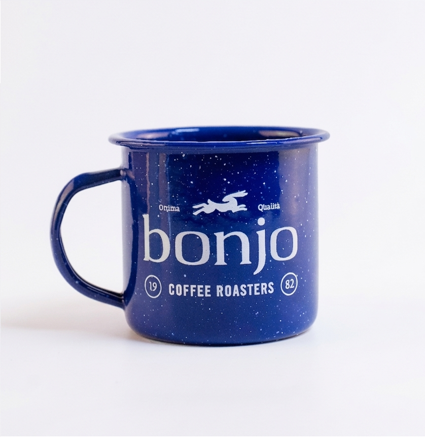 The Explorer Enamel Mug, Blue
